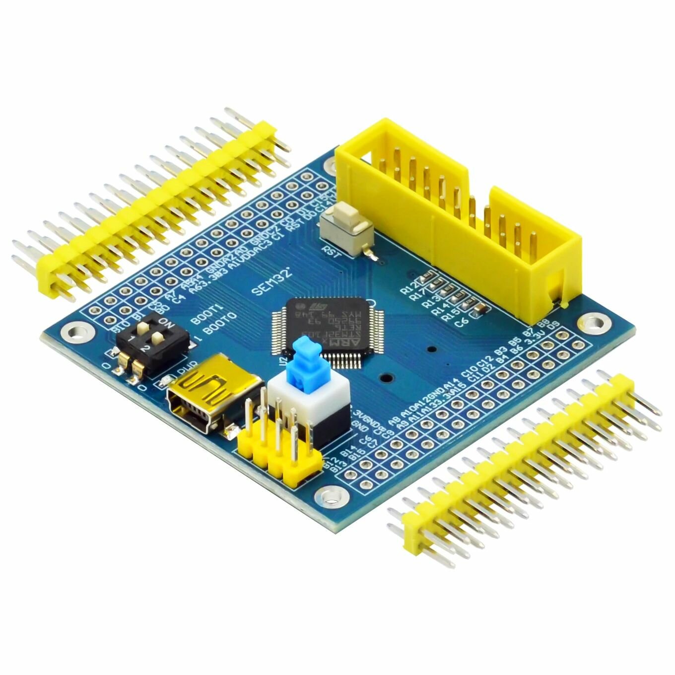 Отладочная плата на STM32F103RET6 (ARM Cortex-M3 32-bit RISC)