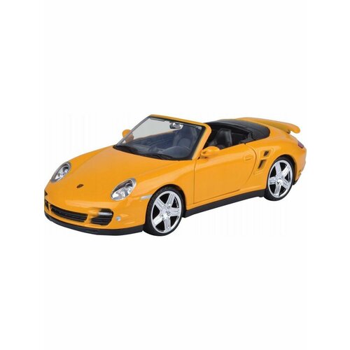 Машина металлическая коллекционная 1:24 Porsche 911 Turbo Cabriolet машина kinsmart porsche cauenne turbo металлическая инерционная 1 38 бордовая