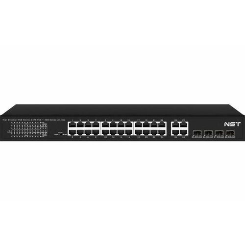 PoE коммутатор Fast Ethernet на 24 x RJ45 портов 4 x GE Combo uplink порта Порты 24 x FE 10100 Base-T с поддержкой PoE IEEE 8023afat 4 x G 37997₽