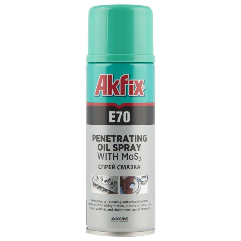 Аэрозоль AKFIX Е70 проникающая смазка 200 ml AKFIX