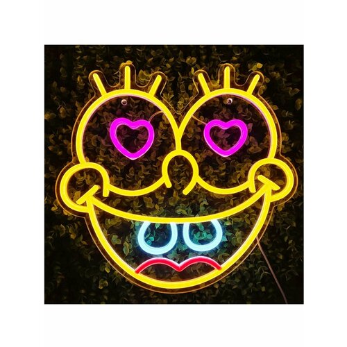 Неоновая вывеска светильник Лицо Спанч Боба 2700₽