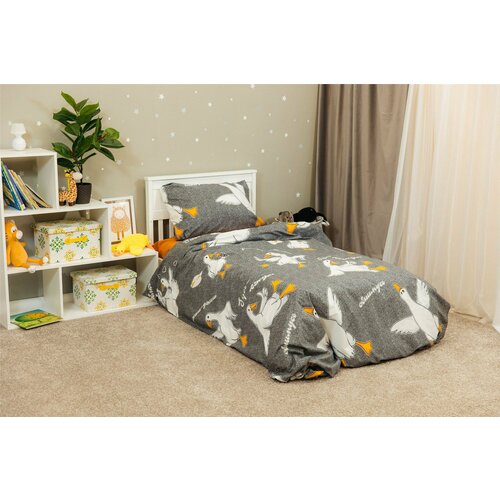 Детское постельное бельё Sweet Dreams Гусь лежусь для матраса 80x160 см