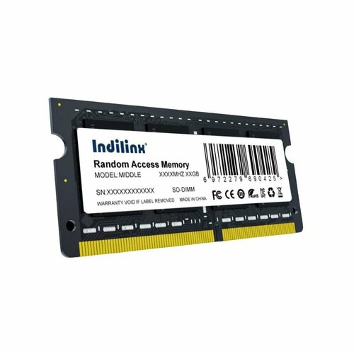 Оперативная память Indilinx DDR 5 SO-DIMM 8Gb 4800MHZ IND-ID5N48SP08X 343700₽