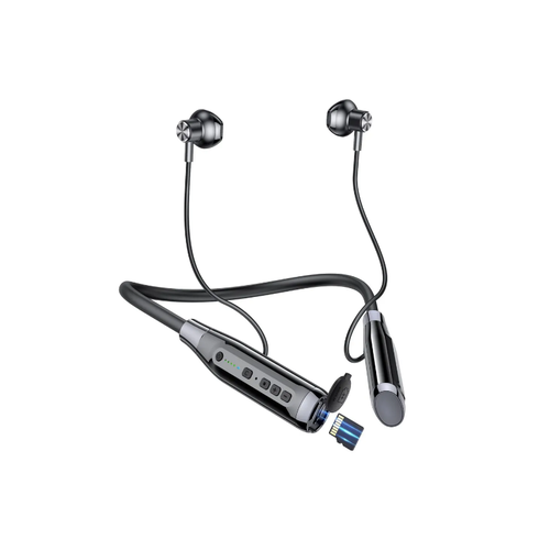 Наушники беспроводные с микрофоном Bluetooth USB Type-C черно-серый 1800₽