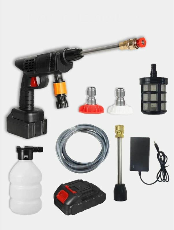 фото Аккумуляторная автомойка высокого давления с кейсом портативная минимойка