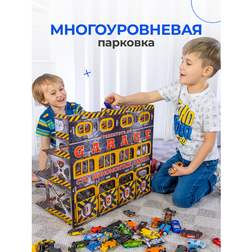 фото Парковка гараж для машинок teremtoys.ru