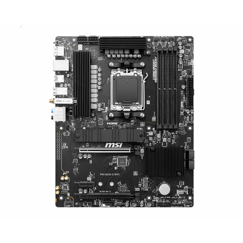 Материнская плата MSI PRO B650-S WIFI SocketAM5 AMD B650 ATX4DDR52M22PCI-E16 PCI-E HDMI DP PC7200 Wi-Fi BT 2099900₽