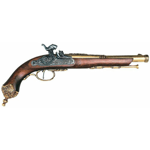 Пистоль итальянский, Брешиа, 1825 год, латунь Длина: 38 см