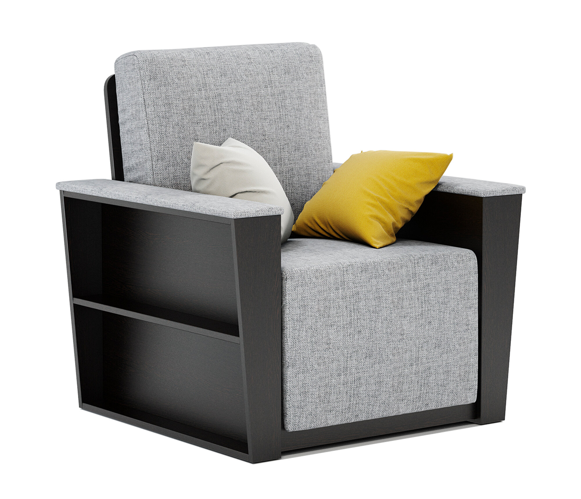 Кресло-кровать Бруно 2 венге и серый
