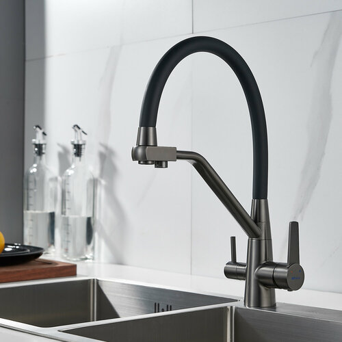 Смеситель для кухни с подключением фильтра Shevanik S968G 10420₽