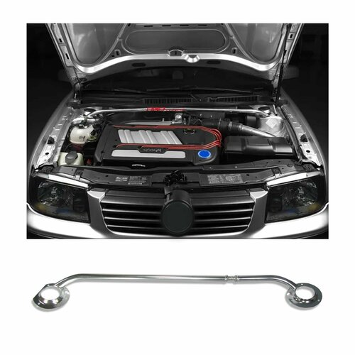 Растяжка под капот Audi A3 8L, Skoda Octavia 1U, VW Golf 4, VW bora алюминиевая распорка стаканов кузова