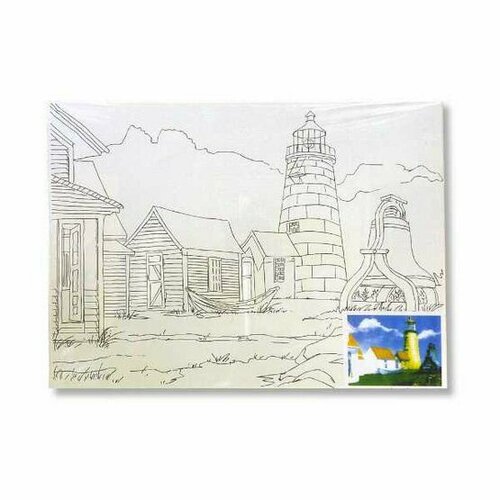Холст на картоне КНР 30x40 см с контуром Маяк DK13701-A 420₽