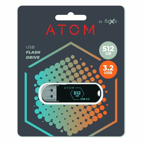 Флеш-диск Atom 512GB USB31 AUSB3H2BK512GB 3299₽