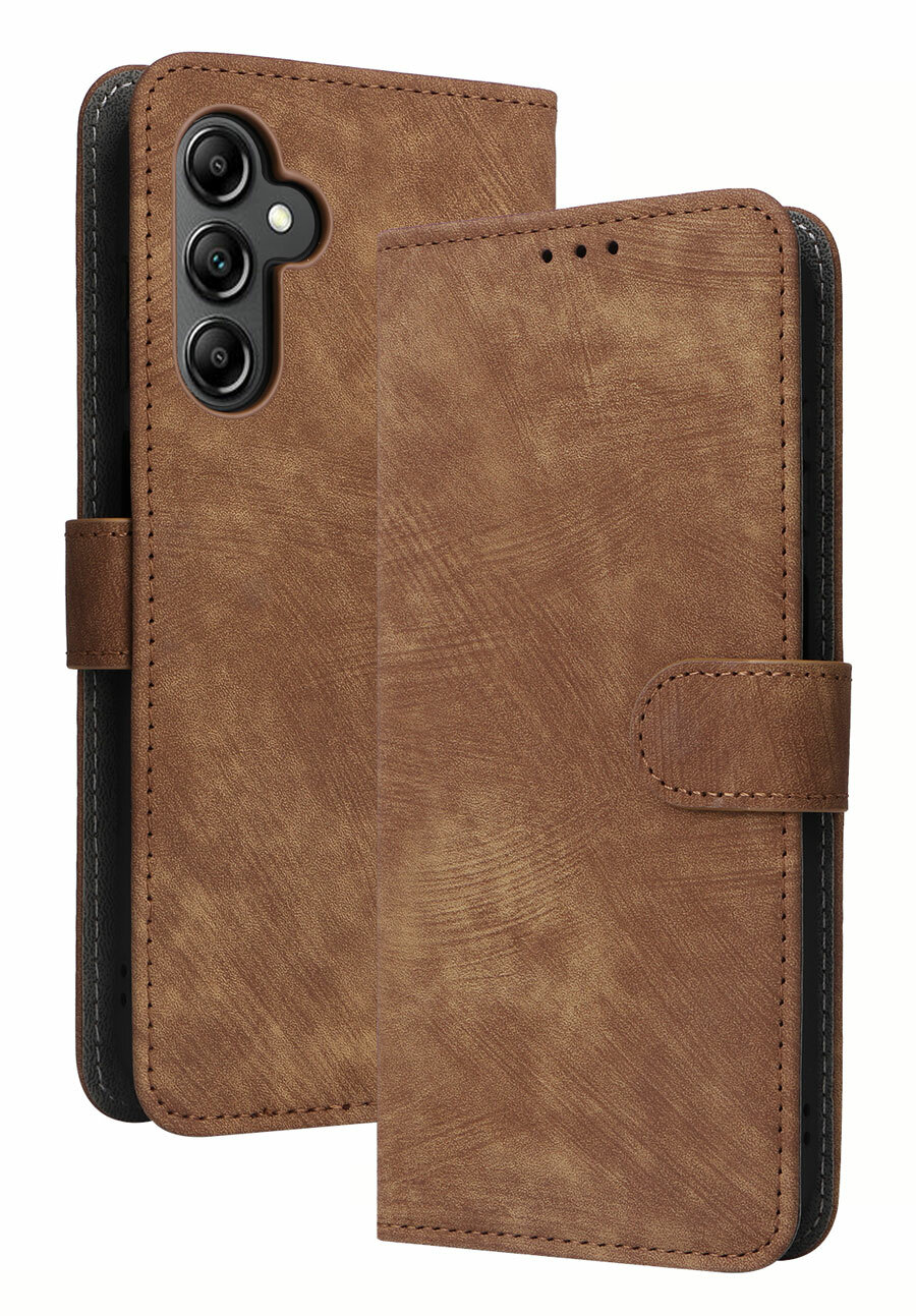 фото Чехол книжка для Samsung Galaxy A15 с магнитом и отделением под карты / Самсунг Галакси А15 (красная)