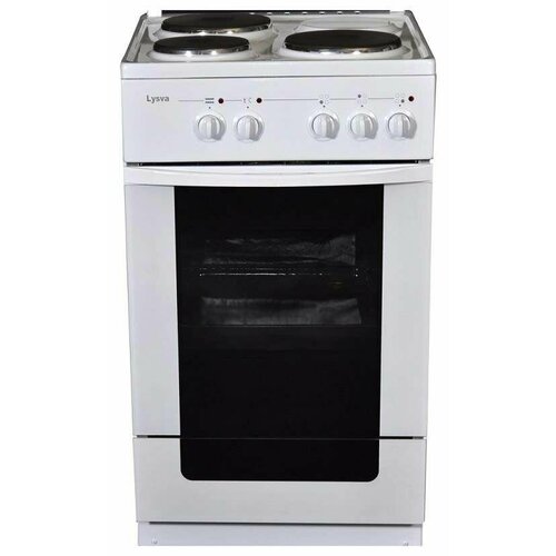 Плита Электрическая Лысьва ЭП 301 М2С белый эмаль стеклянная крышка 2179100₽