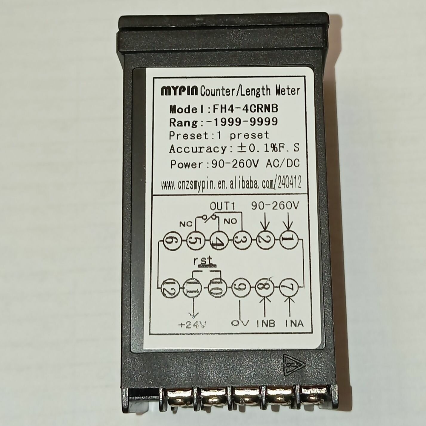 Изображение Счётчик импульсов 220 В, MYPIN, 4 разряда.