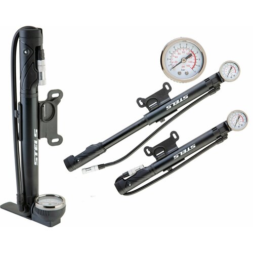 Насос ручной M25B-04 STELS алюминиевый с маноментром серебристо-чёрный 200мм item110 166100₽