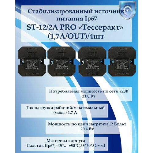 Блоки питания ST-122А PRO тессеракт 17АOUT 4шт 3800₽