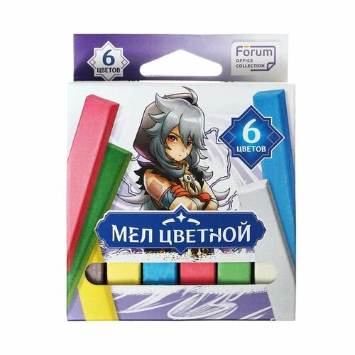 Набор цветных мелков - Аниме фигурные 5 цветов в упаковке 209₽