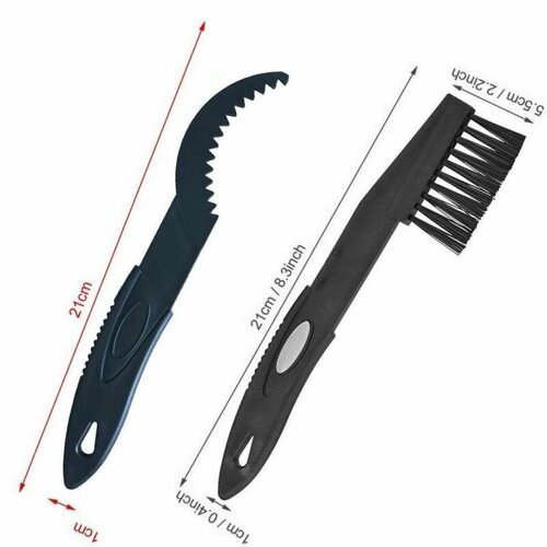 Комплект щеток для чистки цепи и звезд велосипеда.