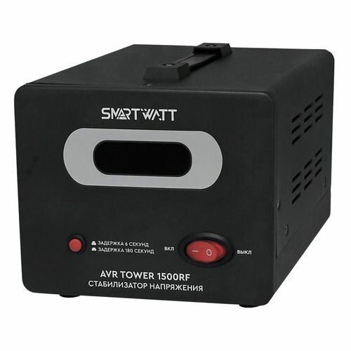 фото Стабилизатор напряжения SMARTWATT AVR Tower 1500RF черный [4512020370004]