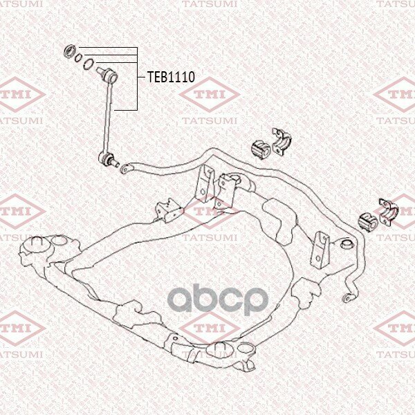 Тяга Стабилизатора Hyundai/Kia Tucson/Sportage 04- Перед. лев./Прав. TATSUMI арт. TEB1110