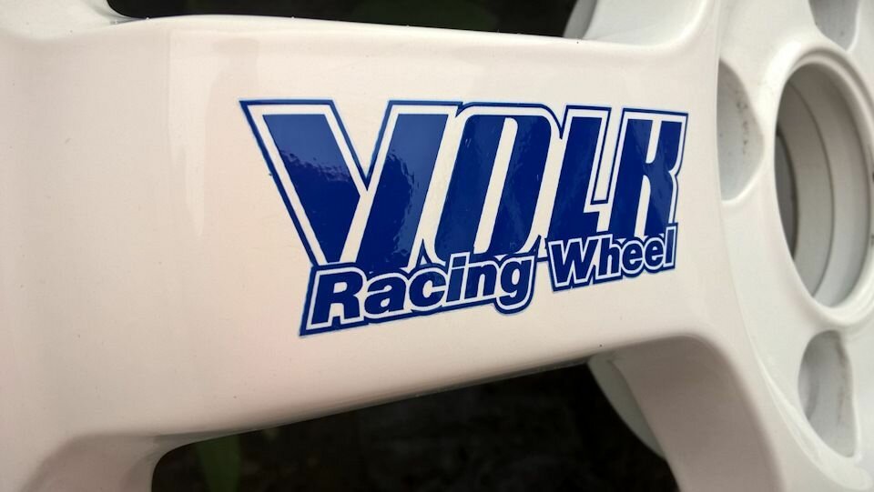 Наклейка на диски RAYS Volk Racing TE37 (синий) 4 шт. — фото 1