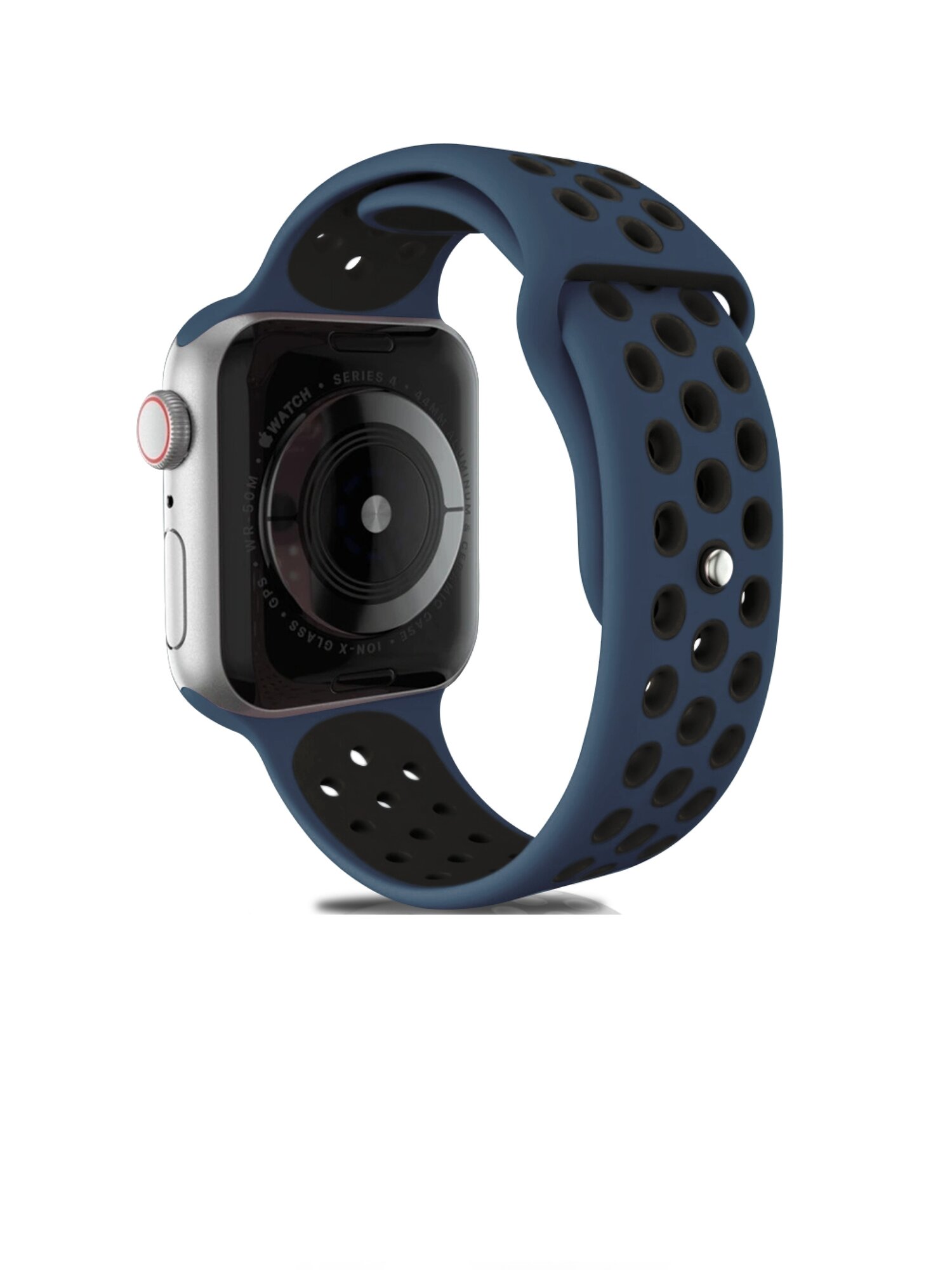 Ремешок для Apple Watch 38 mm / 40 mm / 41 mm силиконовый спортивный с перфорацией