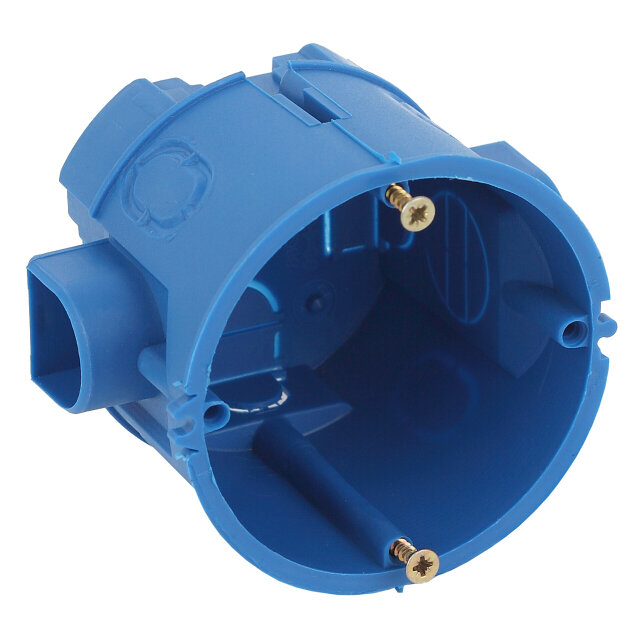 Коробка монтажная ЭРА кутс 68х60мм для твердых стен IP20 синяя