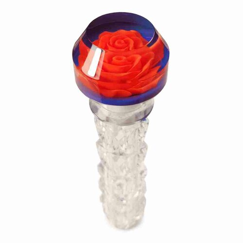 Ручка КПП Розочка удлиненная синее дно 50 мм belais 22056 3132₽