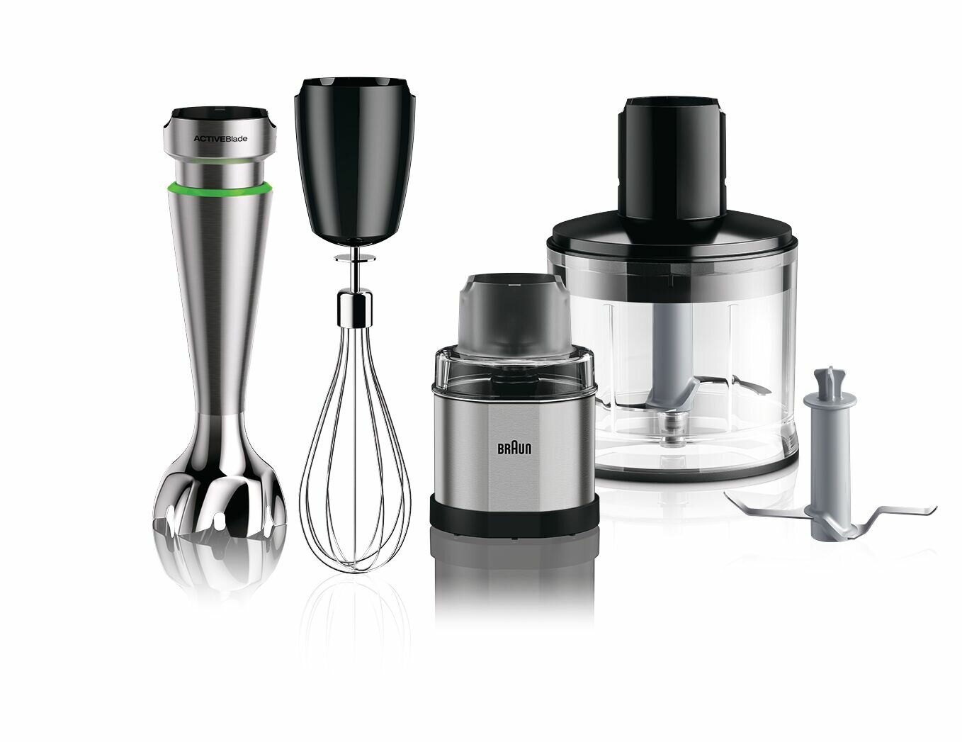 Изображение Блендер погружной BRAUN MultiQuick 9 MQ9138XI (Цвет: Серебристый/Черный)