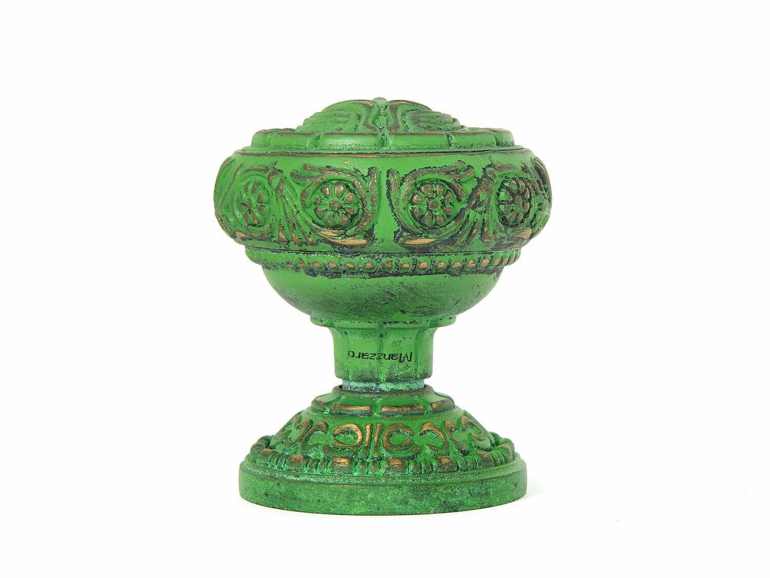 Дверная ручка Manzzaro Art 300 AG античная бронза  green 