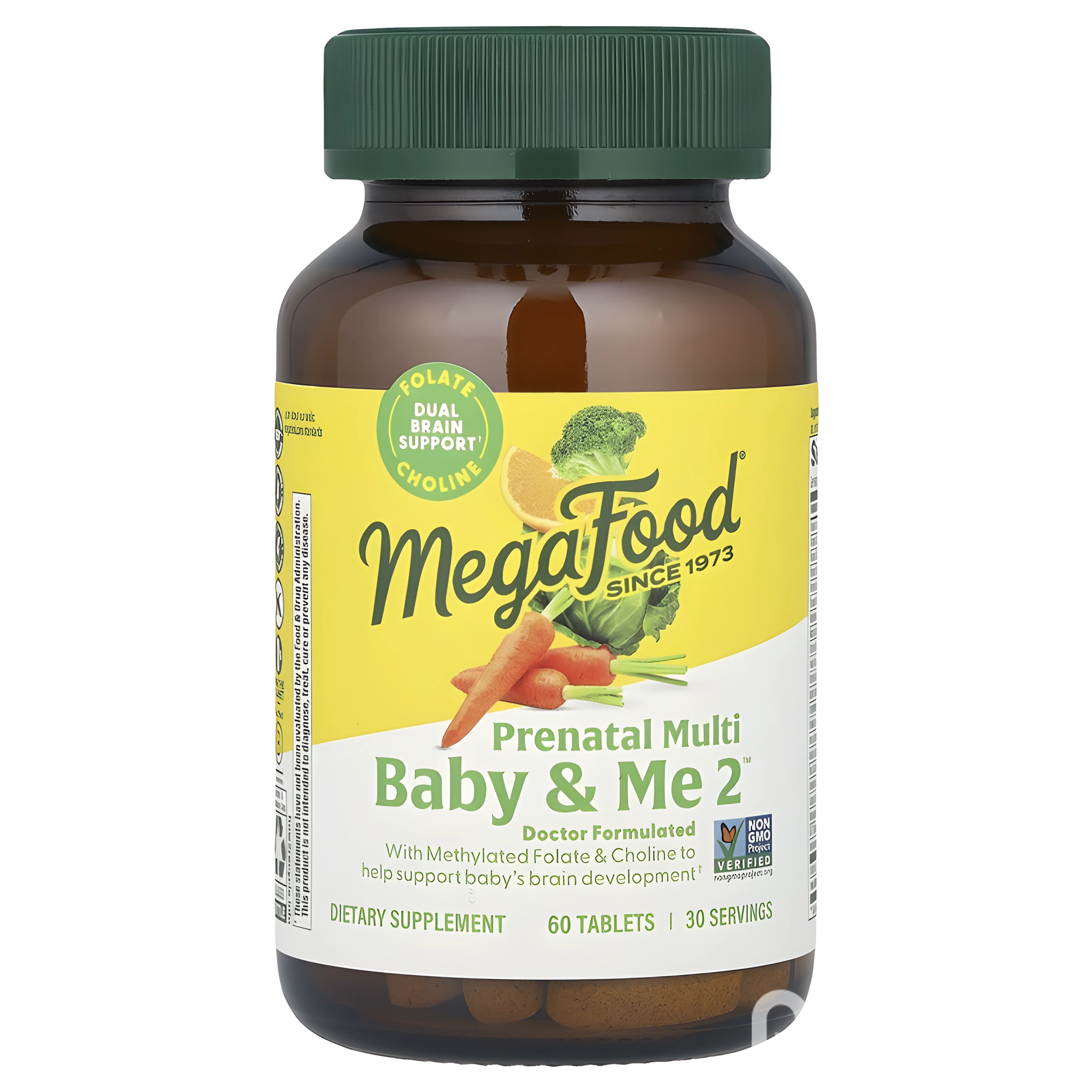 MegaFood, Baby & Me 2, витамины для беременных, 60 таблеток в упаковке