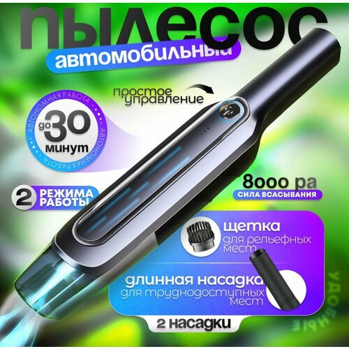 Пылесос для автомобиля беспроводной пылесос автомобильный CleanDrive серый 227800₽