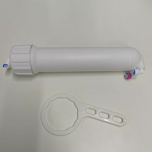 Изображение товара Корпус мембраны UFAFILTER 1812 в сборе для фильтра обратного осмоса (Комплект фитингов + ключ)