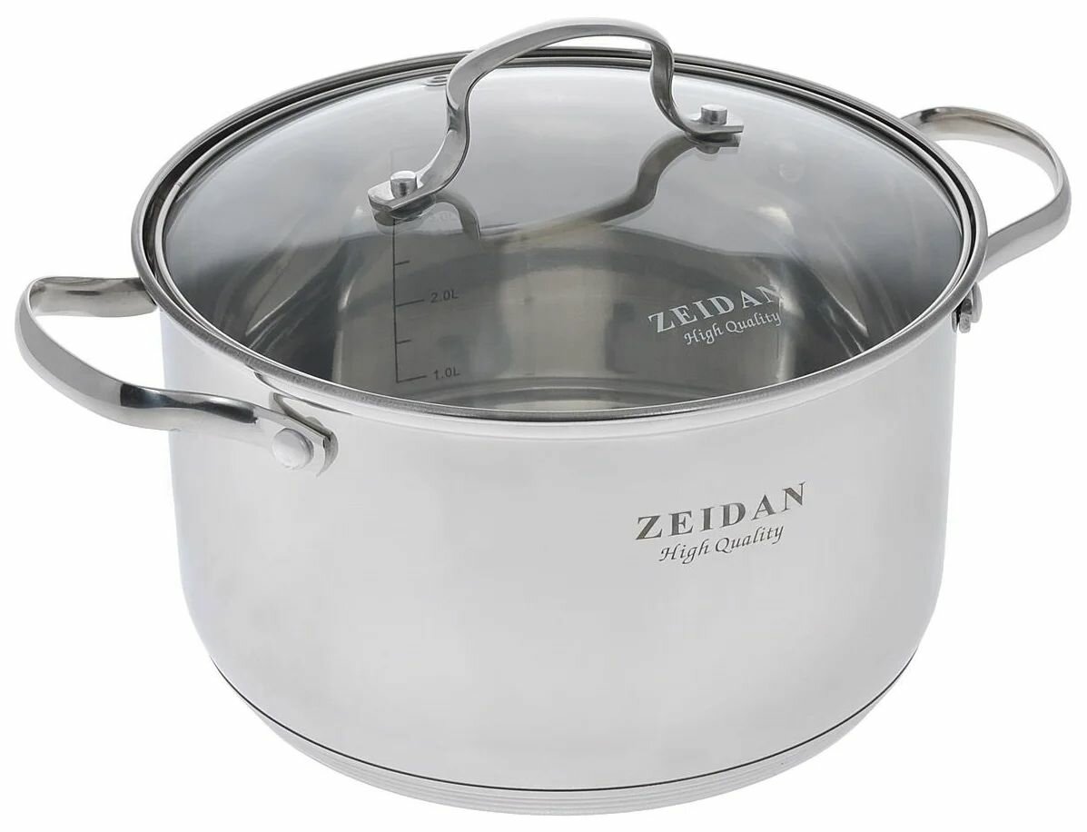 Кастрюля ZEIDAN Z-50245 5.1л серебристый