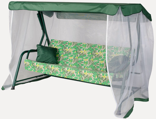 Изображение товара Садовые качели Удачная Мебель "Панама", металлические, 3 места, нагрузка до 300кг