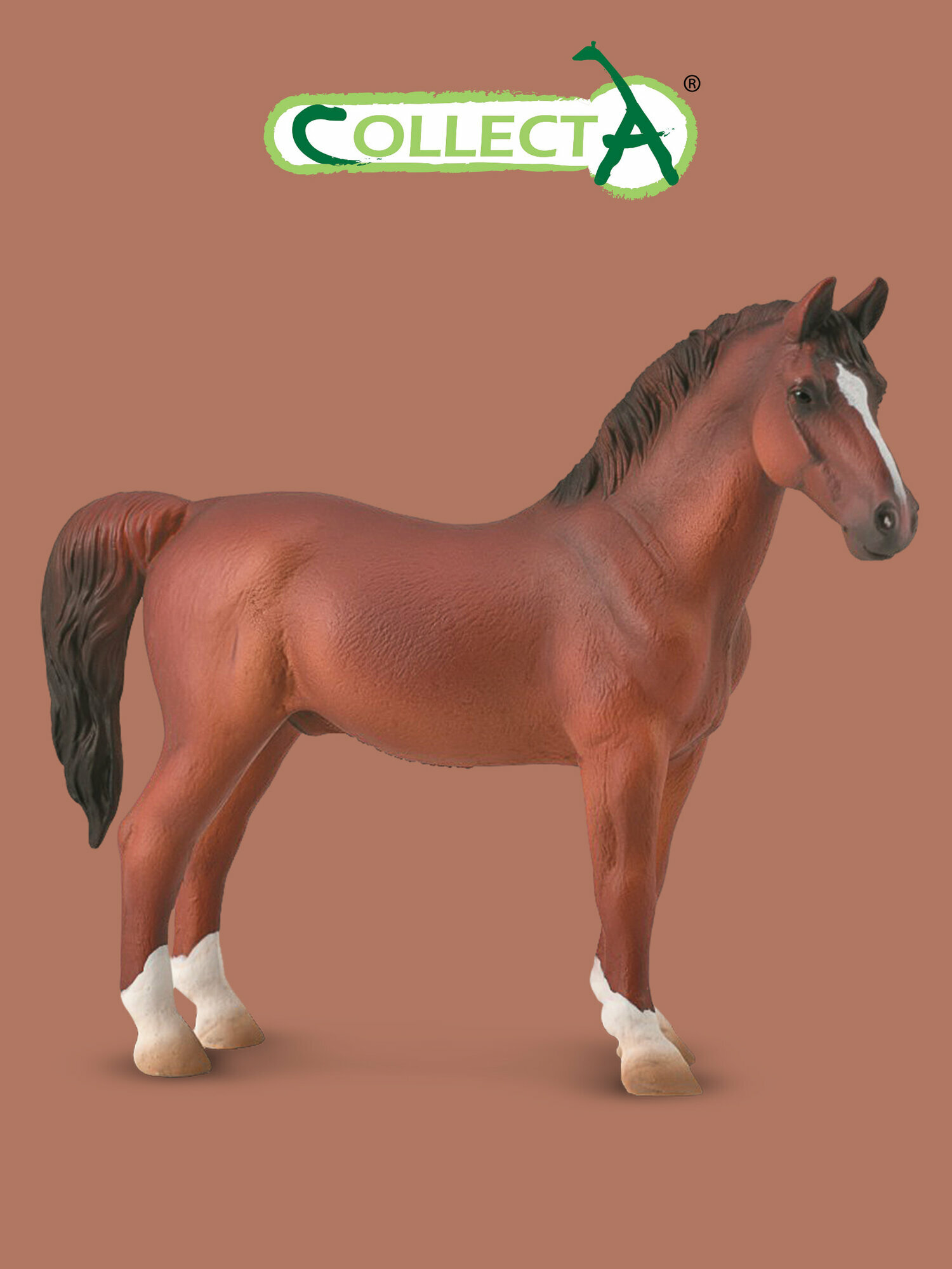Фигурка лошади Collecta "Гнедой жеребец" высота 12 см, 88915b