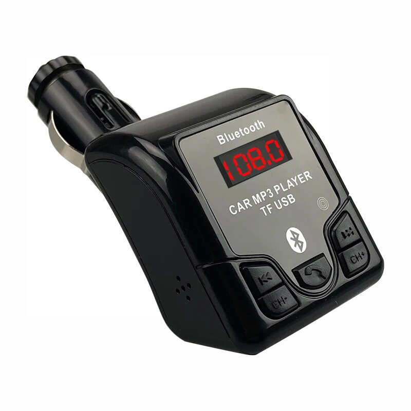 Автомобильный MP3-плеер JINSERTA, FM-передатчик, Bluetooth, громкая связь, поддержка звонков, USB, флеш-память, TF, Micro SD, аудио, музыка, mp3-плееры, Черный