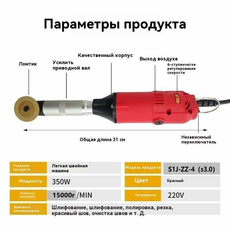 Гравер угловой с усиленным валом и регулировкой оборотов , гравер электрический, инструменты для ремонта и строительства — фото 1