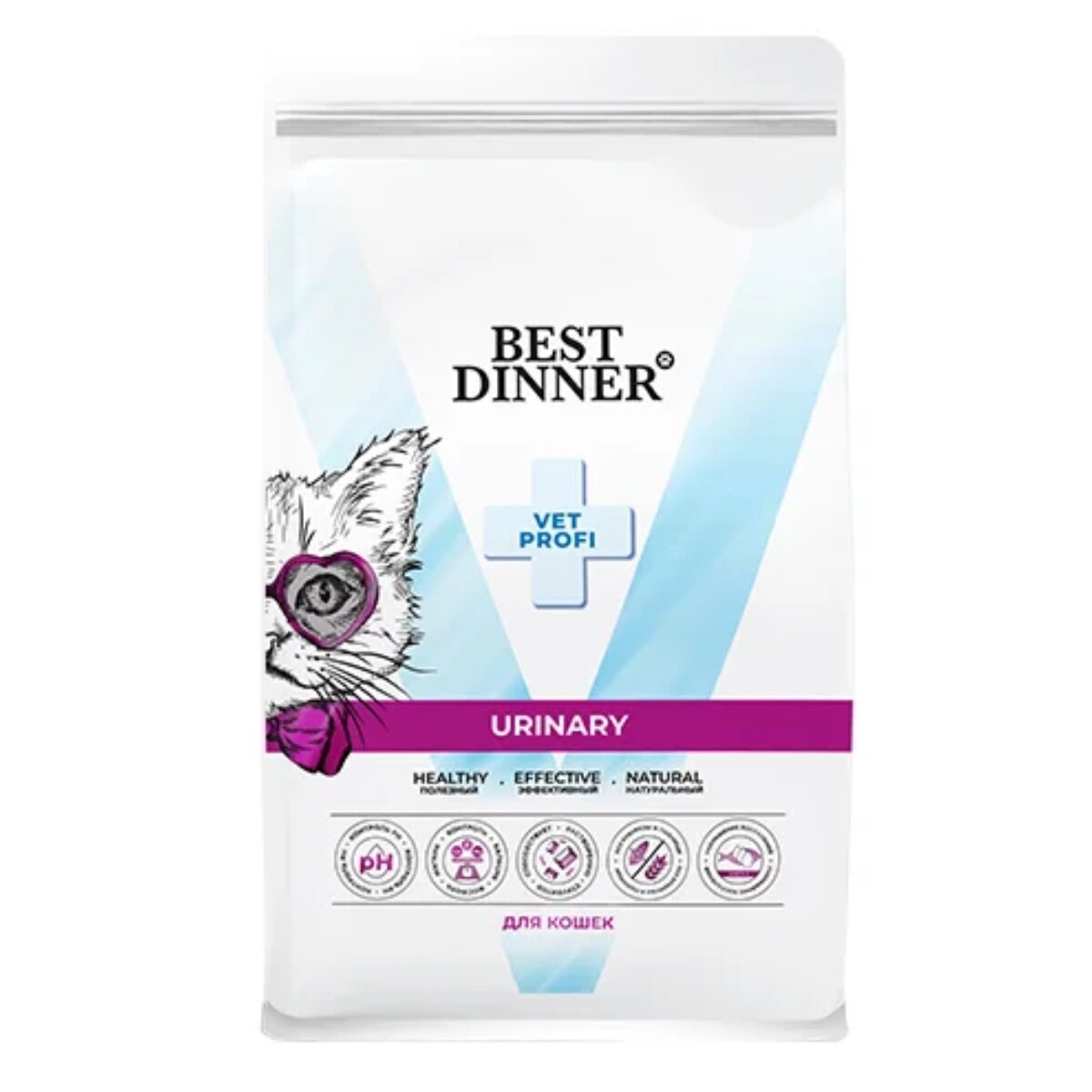 Best Dinner Vet Profi Urinary Диетический сухой корм для кошек поддержание здоровья мочевыводящих путей 15 кг