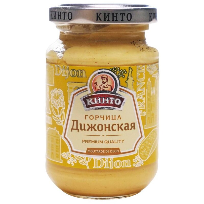 Горчица кинто Дижонская /стекло/ 170мл