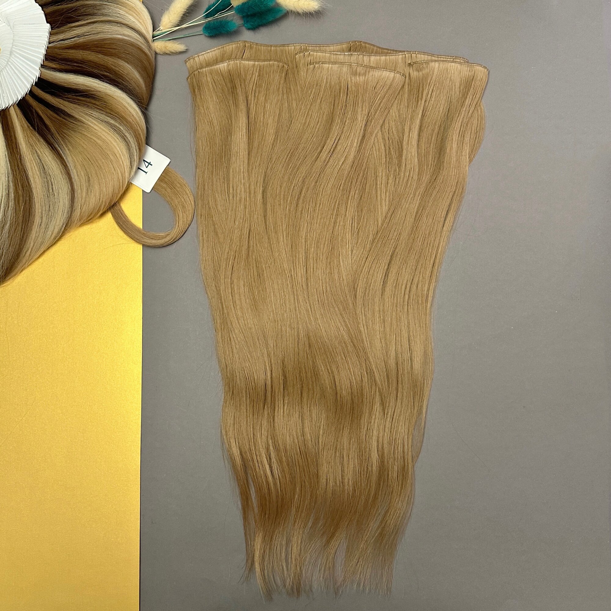 Волосы Belli Capelli славянские люкс на заколках 50-55см №14