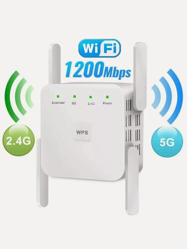 Изображение товара Усилитель wifi сигнала 5G 1200M Wi-Fi в розетку расширитель