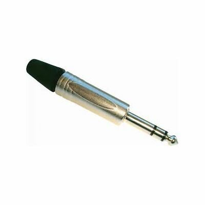 Кабельный разъем 6.35 мм stereo Jack (TRS) NordFolk NCJ5264, хром , пластиковая крышка
