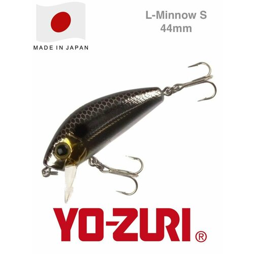 Воблер Yo-Zuri L-Minnow 44 S F1167-MSBL / 44 мм, 5 гр / Приманка для рыбалки на головля, жереха, язя и окуня
