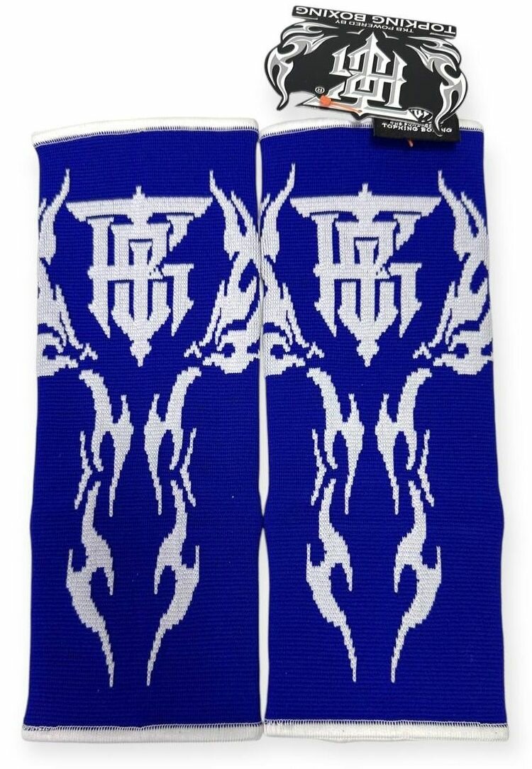 Эластичный бандаж на голеностоп, суппорт/фиксатор голеностопа Top King TKANG-02 blue M — фото 1