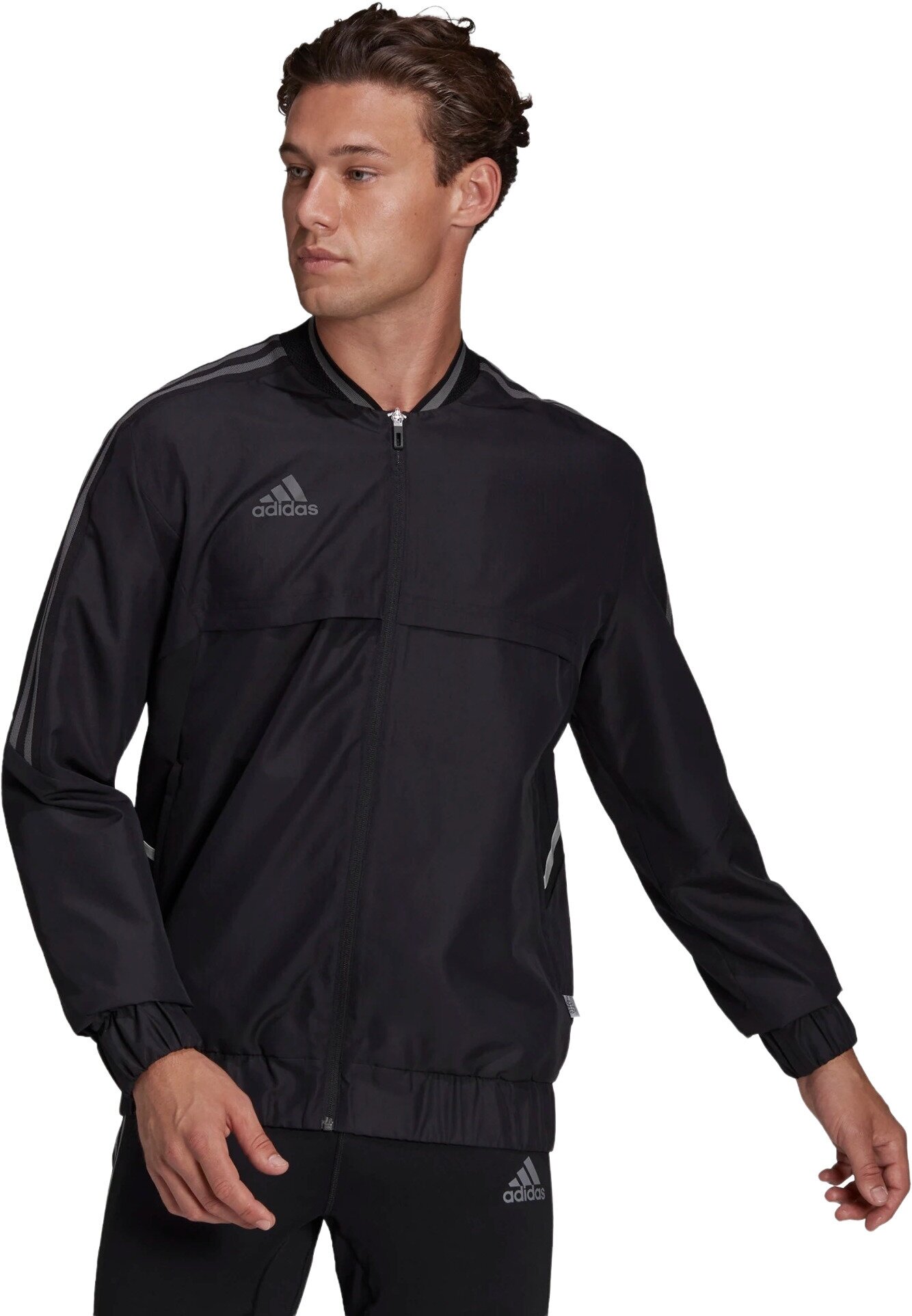 Олимпийка adidas, размер M, , черный