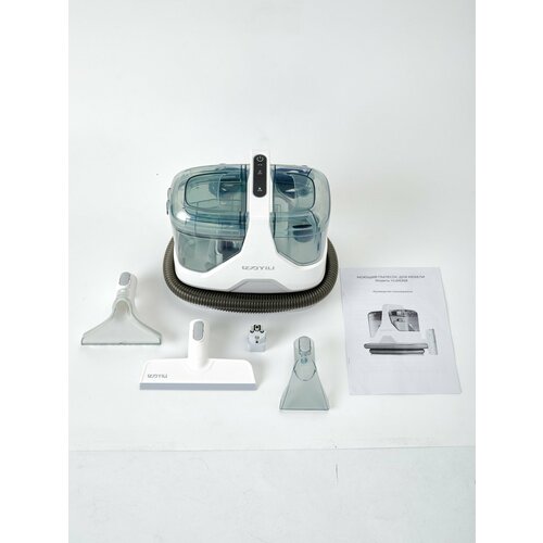 Моющий пылесос для мебели ковров дивана мягких игрушек химчистка автомобиля мощность всасывания 42600Па белый 9256₽