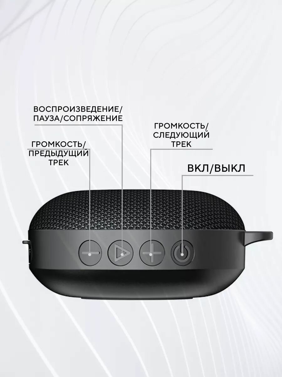 Bluetooth колонка с креплением для руля велосипеда, электросамоката (с дисплеем) — фото 1
